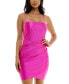 ფოტო #1 პროდუქტის Juniors' Side-Pleated Shimmer Dress