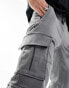 Фото #3 товара Bershka cargo contrast pocket detail in grey