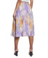 ფოტო #1 პროდუქტის Women's Pleated Midi Skirt