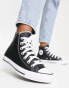 Фото #3 товара Converse Chuck Taylor Hi trainers in black leather