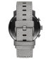 Фото #3 товара Мужские наручные часы с серым кожаным ремешком MVMT Chronograph Chrono Monochrome Gray Leather Strap Watch 45mm