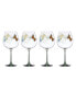 Фото #2 товара Butterfly Meadow Balloon Wine Glasses, Set of 4