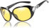 DUCO Women's HD Night Glasses for Drivers Women Elegant Oval Night Driving Glasses 1220
