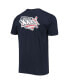 ფოტო #4 პროდუქტის Men's Navy New England Patriots Patch Up Collection Super Bowl XXXVI T-shirt
