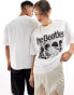 ASOS DESIGN unisex oversized license band t-shirt with The Beatles print in white