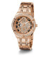 Guess Damen Armbanduhr Allara Multifunktion skeleton Rosegold GW0604L3