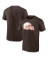 Фото #4 товара Men's Brown Cleveland Browns Chrome Dimension T-shirt
