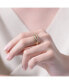 ფოტო #5 პროდუქტის RA 14K Gold Plated Cubic Zirconia Snake Bypass Ring