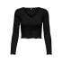 ფოტო #3 პროდუქტის ONLY Oda V Neck Long Sleeve Top