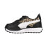 Puma Cruise Rider Summer Roar Lace Up Toddler Girls Black Sneakers Casual Shoes