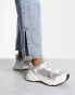 Фото #8 товара Steve Madden Standout multi panel chunky trainers in white and silver