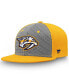 Фото #1 товара Men's Gray, Gold Nashville Predators Versalux Fitted Hat