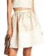 Erin Fetherston Women's Textured A-Line Metallic Skirt Sz. 0 (Gold) 151000