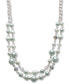 ფოტო #1 პროდუქტის Silver-Tone Beaded Layered Necklace, 18" + 2" extender, Created for Macy's