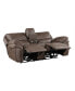 Фото #4 товара White Label Fleming 80" Power Double Reclining Love Seat with Center Console