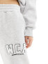 Фото #5 товара ASOS Weekend Collective jogger with varsity logo in grey marl