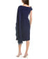 Teri Jon By Rickie Freeman One-Shoulder Cocktail Dress Women's