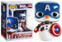 Фото #3 товара Funko Pop! Bobble Marvel: Holiday - Captain America - Vinyl Collectible Figure - Gift Idea - Official Merchandise - Toy for Children and Adults - Movies Fans - Model Figure for Collectors