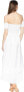 Lucy Love 171490 Womens Portrait Hi-Low A-Line Dress Solid White Size Medium