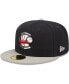 ფოტო #3 პროდუქტის Men's Navy Rome Braves Authentic Collection Road 59FIFTY Fitted Hat