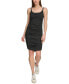 Фото #3 товара Платье женское безрукавки DKNY Jacquard с завышенной талией