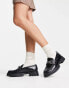 Pull&Bear patent croc loafer in black