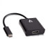 Фото #1 товара V7 USB-C male to HDMI female Adapter Black - 0.1 m - USB Type-C - HDMI 1.4 - Male - Female - Straight
