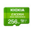 Фото #1 товара Карта памяти микро-SD с адаптером Kioxia Exceria High Endurance Класс 10 UHS-I U3 Зеленый