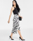 ფოტო #3 პროდუქტის Women's Midi Twist Skirt, Created for Macy's