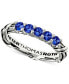 ფოტო #1 პროდუქტის Blue Sapphire Ring (3/4 ct. t.w.) in Sterling Silver