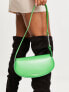 Charles & Keith curved cross body bag in green