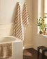 Striped cotton towel