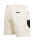 Men's Cream Sacramento Kings Triple Tonal Woven Shorts