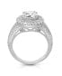 Sterling Silver Cubic Zirconia Engagement Ring