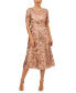 Women's Sequined Embroidered Midi Dress 2 - фото #1