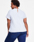 ფოტო #2 პროდუქტის Plus Size Cotton Embellished Tee, Created for Macy's