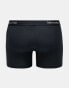 Фото #2 товара Abercrombie & Fitch 3 pack trunks contrast logo waistband in black