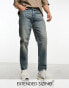 Фото #1 товара ASOS DESIGN tapered fit jeans in light vintage tint - MBLUE