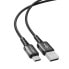 Фото #2 товара Kabel przewód w oplocie USB - USB-C 3A 1.2m czarny