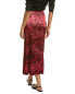 Фото #2 товара Ganni Satin Silk-Blend Midi Skirt Women's