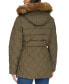 ფოტო #3 პროდუქტის Women's Bibbed Faux-Fur-Trim Hooded Puffer Coat, Created for Macy's