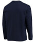 ფოტო #3 პროდუქტის Men's Navy Chicago Bears Logo Maverick Thermal Henley Long Sleeve T-shirt