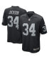 Фото #1 товара Men's Bo Jackson Black Las Vegas Raiders Game Retired Player Jersey