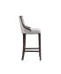 Fifth Avenue 19" L Beech Wood Faux Leather Upholstered Barstool