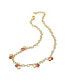 Фото #2 товара 14K Gold Plated Red Heart Enamel Charm Necklace for Toddler/Kids