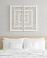 Фото #7 товара Tala Framed Geometric Rice Paper Panel 2-Pc. Shadowbox Wall Decor Set