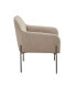 27.25" Calder Wide Metal Leg Accent Chair