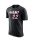 Фото #2 товара Men's Jimmy Butler Black Miami Heat Icon 2022/23 Name and Number T-shirt