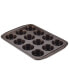 Фото #1 товара Symmetry Nonstick Chocolate Brown 12-Cup Muffin Pan