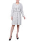 ფოტო #1 პროდუქტის Women's Long Sleeve Tweed Dress Set, 2-Pc.